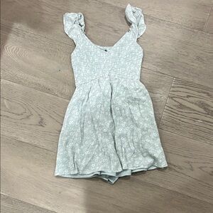 Floral Ruffle Sleeve Dress